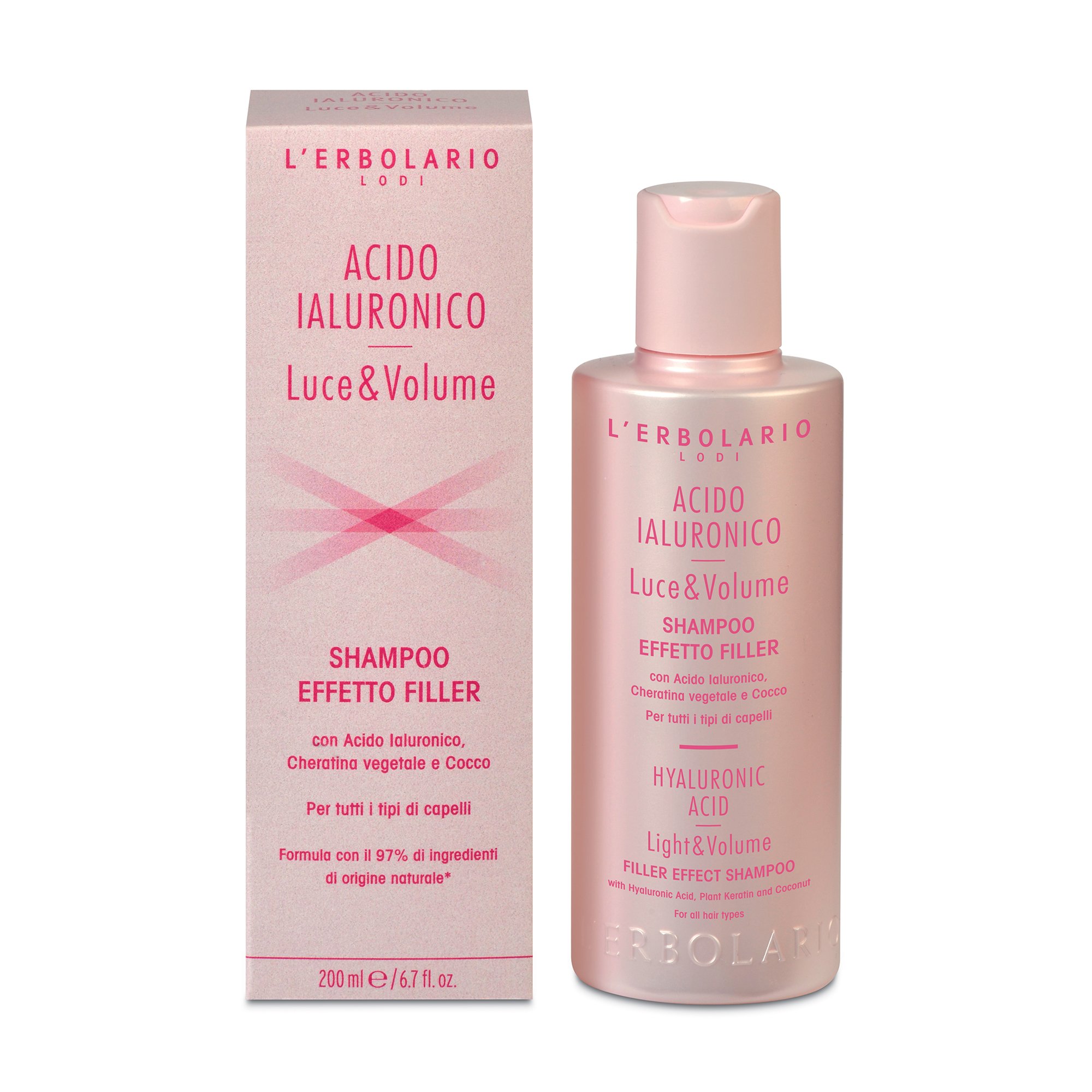 Acido Ialuronico Luce e Volume Shampoo Effetto Filler di Erbolario