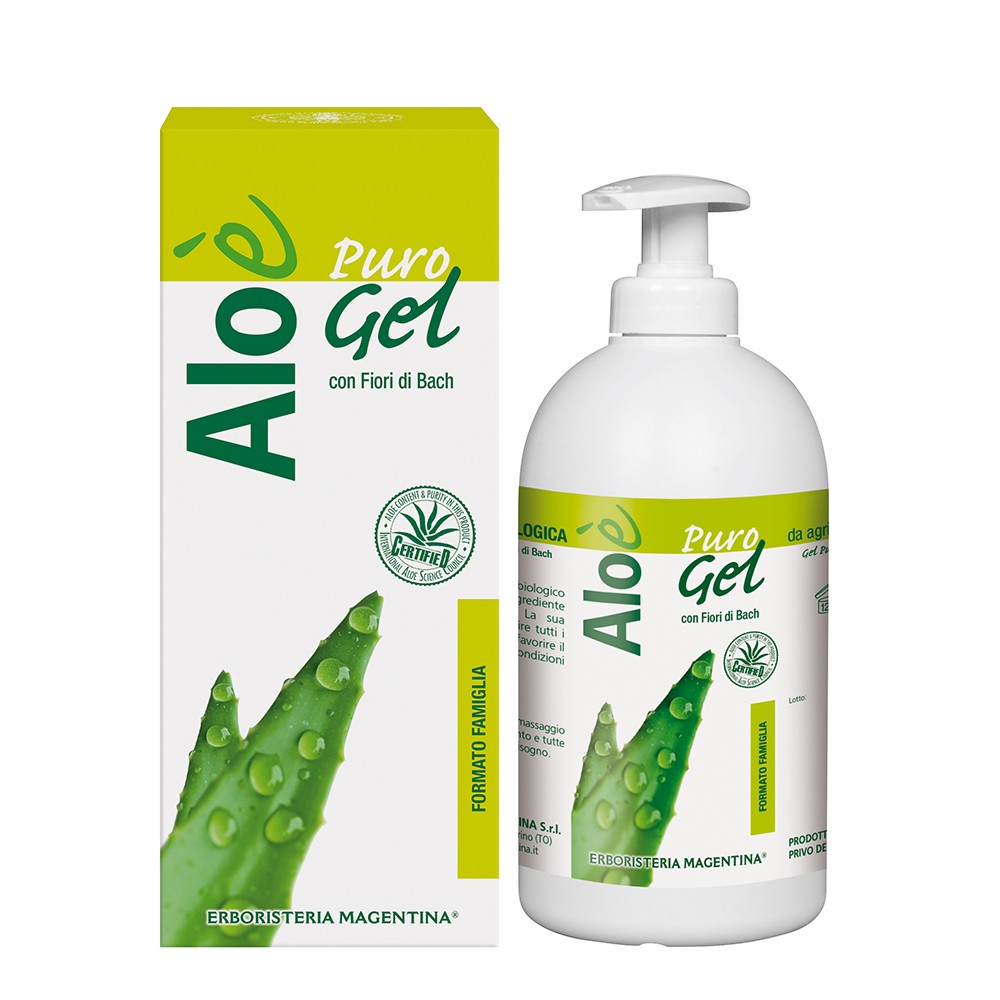 Aloè Puro Gel Bio formato famiglia di Erboristeria Magentina