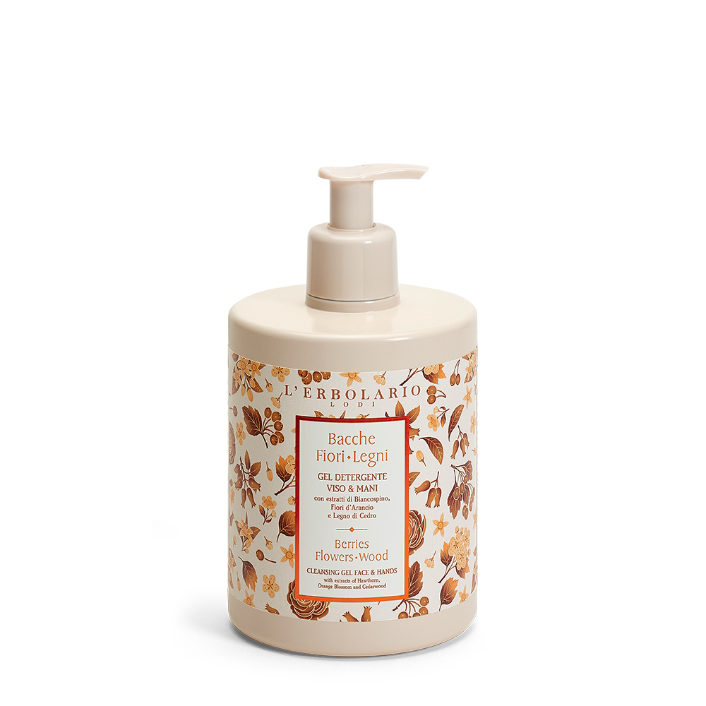 Bacche Fiori Legni Gel Detergente Viso Mani di Erbolario