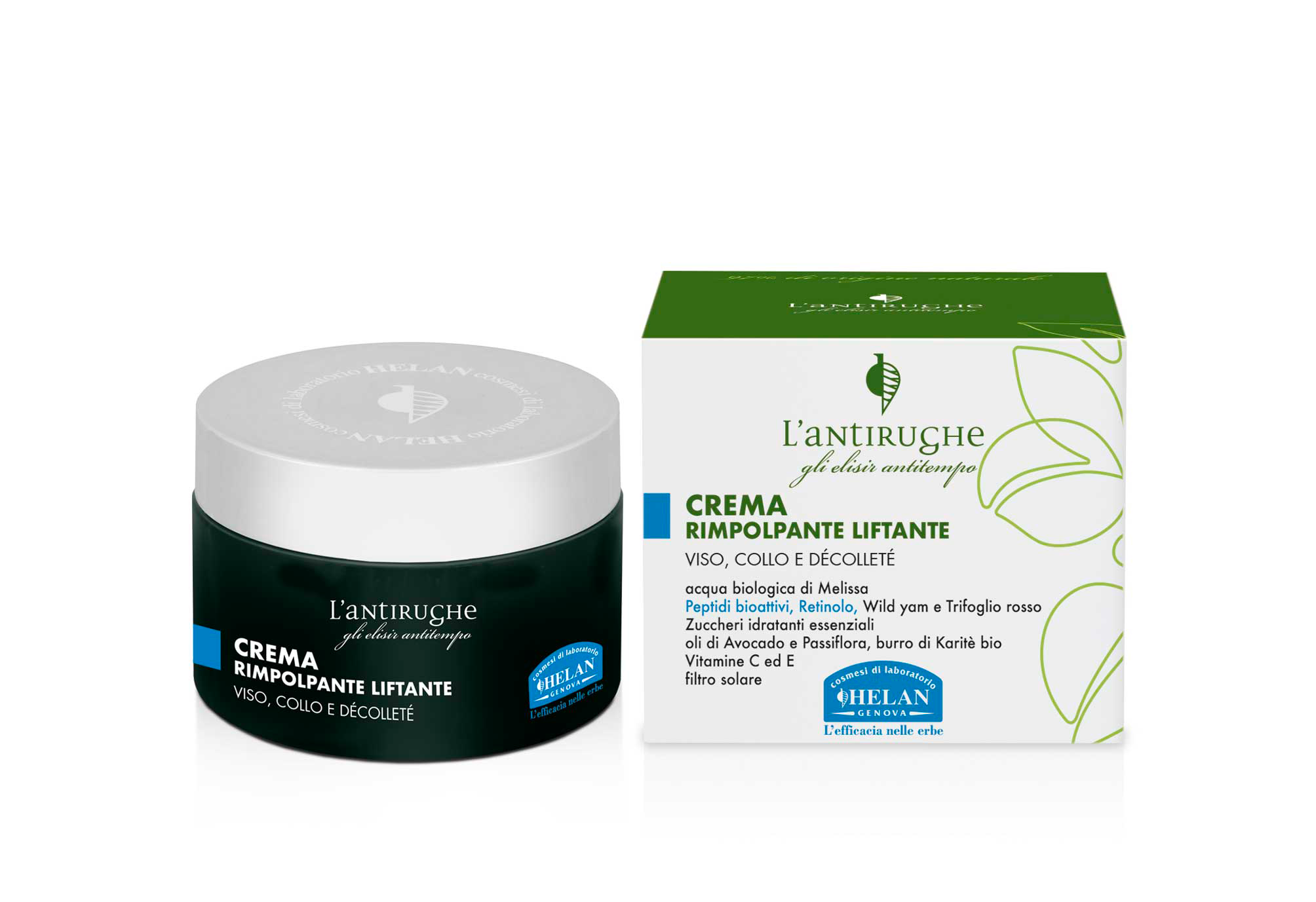 Elisir Antirughe Crema Viso Rimpolpante Liftante di Helan
