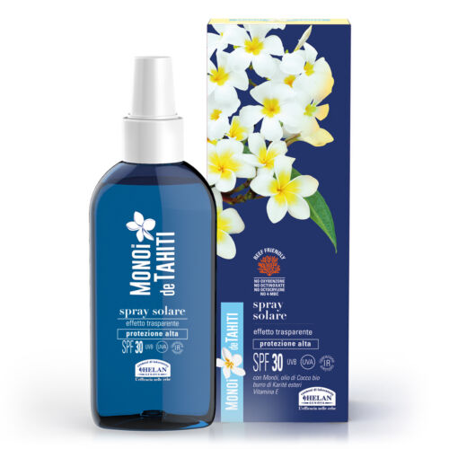 Monoi de Tahiti Spray Solare Spray SPF 30 di Helan