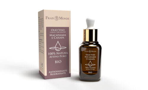 Olio Viso Macadamia e Canapa di Frais Monde