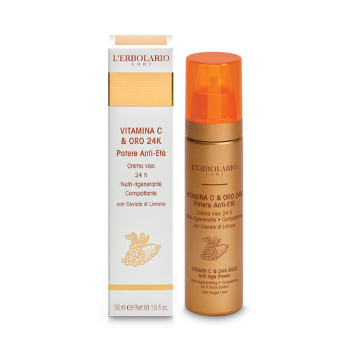 Vitamina C & Oro 24K Crema Viso 24h di Erbolario