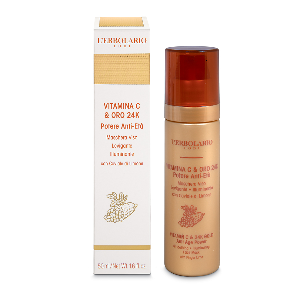 Vitamina C & Oro 24K Maschera Viso di Erbolario