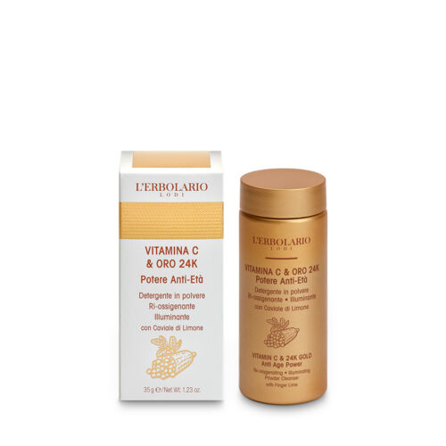 Vitamina C & Oro 24K Detergente Viso in Polvere di Erbolario