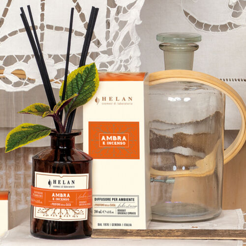 Diffusore Ambiente Ambra e Incenso 200ml di Helan