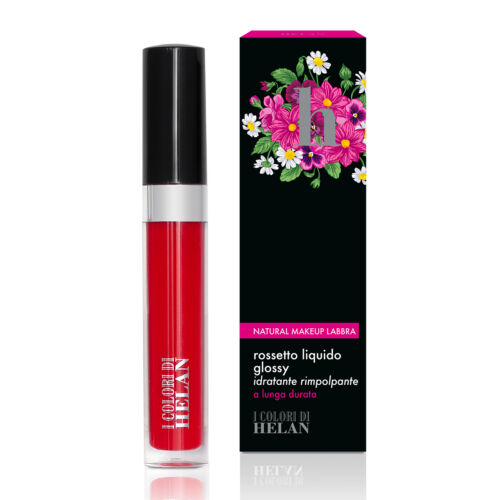 Rossetto Liquido Glossy Rosso Pompeiano di Helan