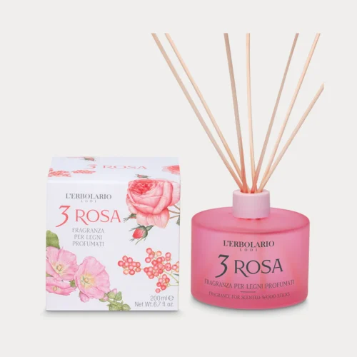 3 Rosa Fragranza per Legni Profumati di Erbolario